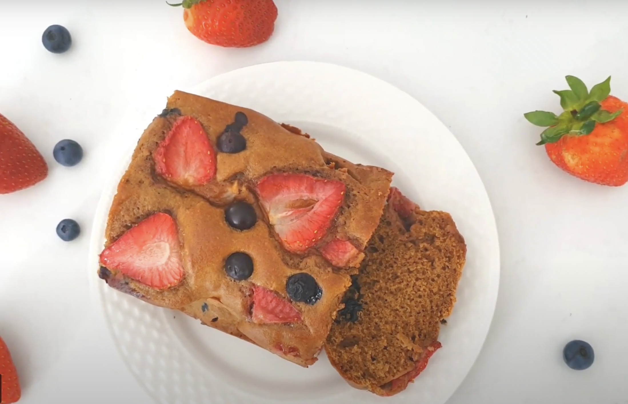 Cricket Protein Strawberry & Blueberry Bread | Cricket Protein Powder Idea Recipe